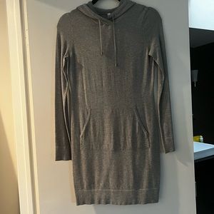 Fabletics Gray Sweater Dress w/ Hood